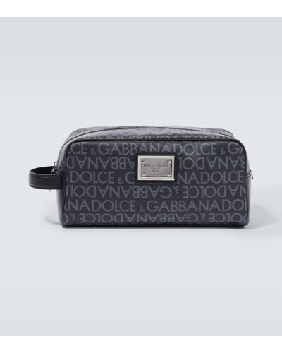 Dolce & Gabbana Leather Washbag - Blue