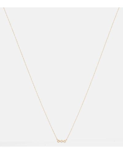 STONE AND STRAND Collar de oro de 10 ct con diamantes - Blanco