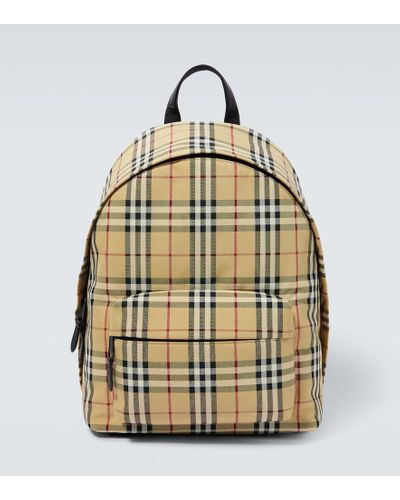 Burberry Zaino Check - Metallizzato