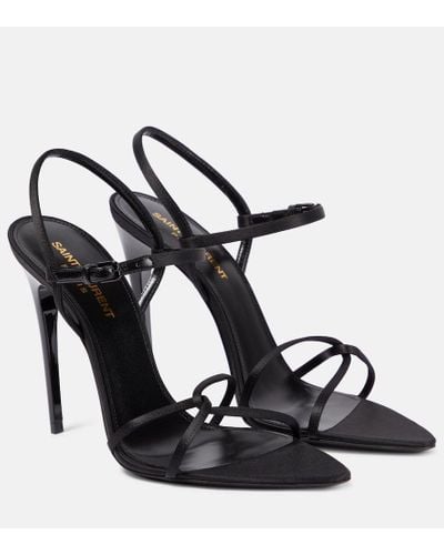 Saint Laurent Clara 110 Sandals - Black