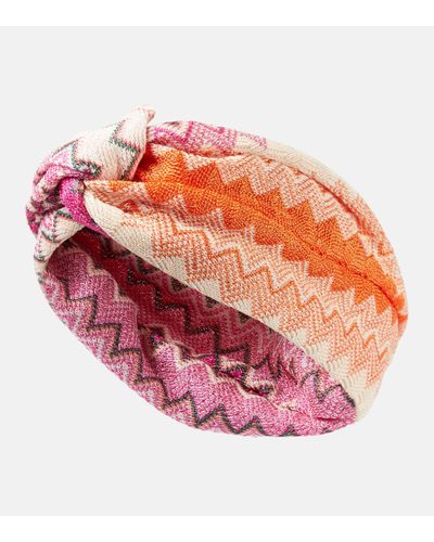 Missoni Zig Zag Headband - Pink