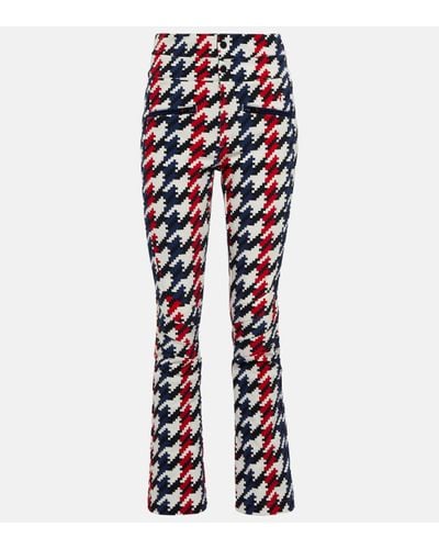 Perfect Moment Aurora High-rise Houndstooth Softshell Ski Trousers - Multicolour