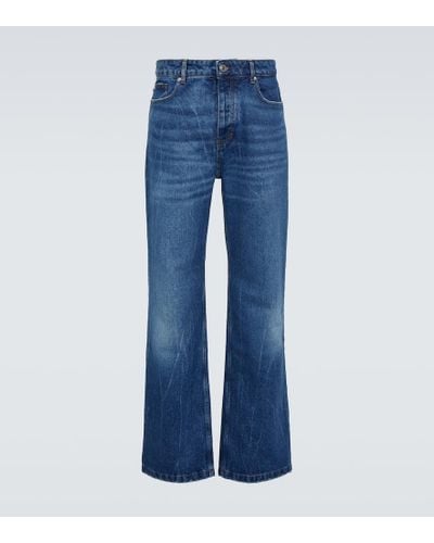Ami Paris Mid-Rise Straight Jeans - Blau