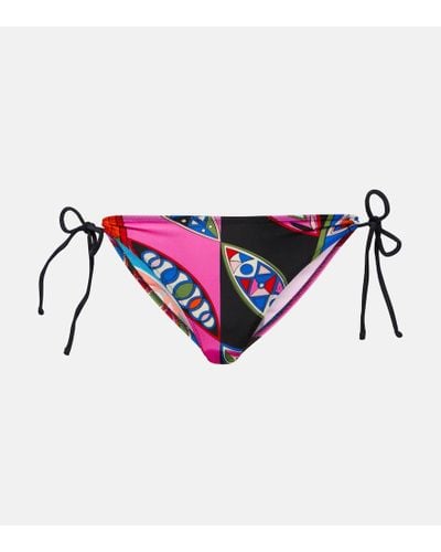 Emilio Pucci Printed Bikini Bottoms - Multicolor