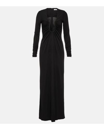 Christopher Esber Gathered Jersey Maxi Dress - Black