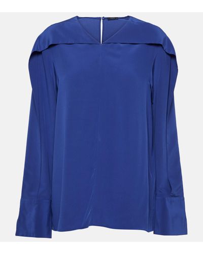 JOSEPH Blouse en soie - Bleu