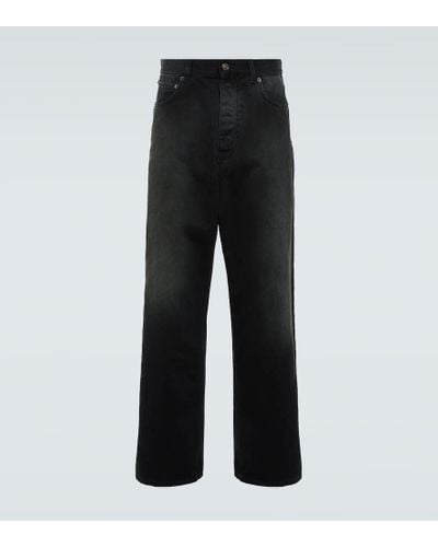 Balenciaga Jeans anchos Size Sticker - Negro