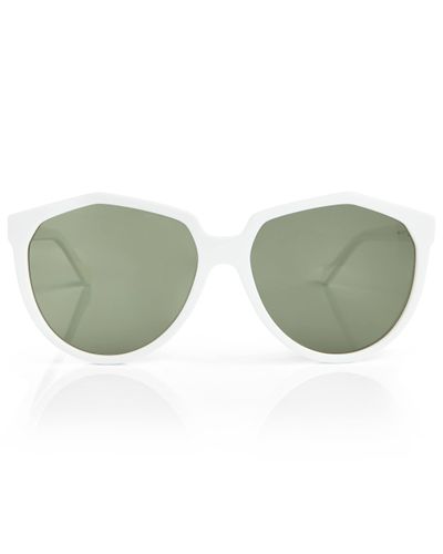 Loewe Round Acetate Sunglasses - Green