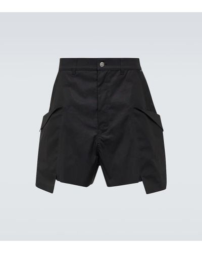 Rick Owens Stefan Cotton-blend Cargo Shorts - Black