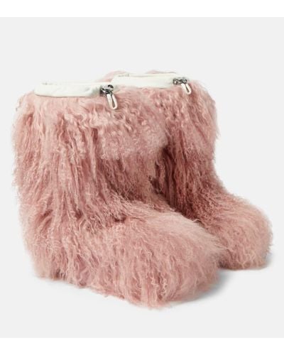 Bogner Schneestiefel Les Arcs aus Shearling - Pink