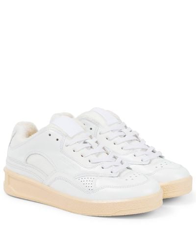 Jil Sander Basket Lo Trainers - White