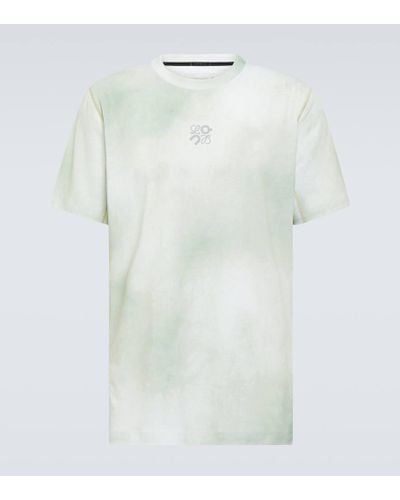 Loewe X On camiseta de tejido tecnico tie-dye - Blanco