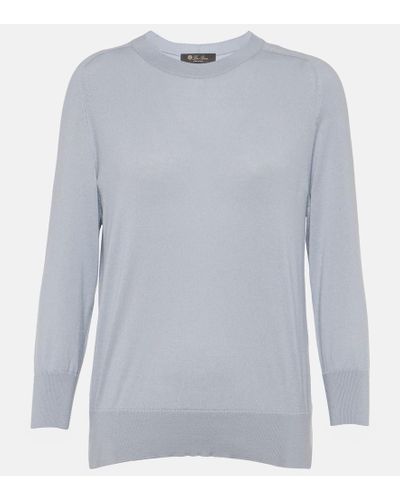 Loro Piana Piuma Cashmere Sweater - Gray