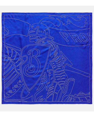 Burberry Tuch EKD aus Seide - Blau
