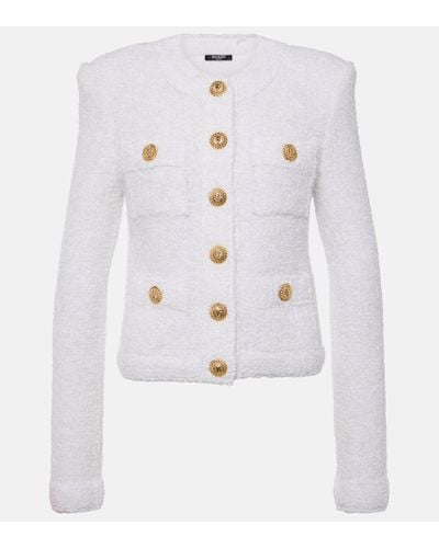 Balmain Miami Tweed Jacket - White