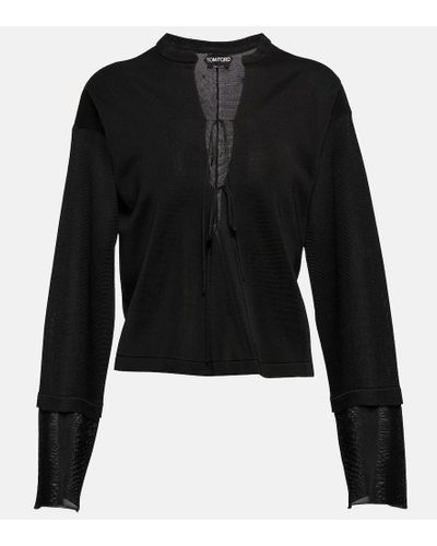 Tom Ford Cropped-Top - Schwarz
