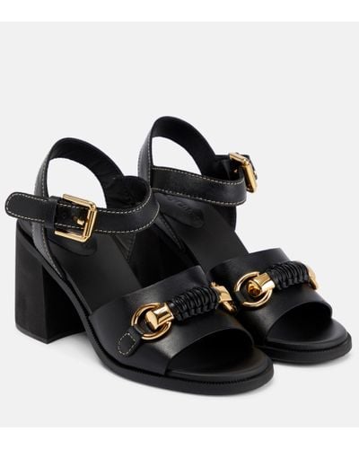 See By Chloé See By Chloe Lylia Leather Sandals - Black
