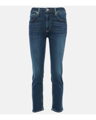Citizens of Humanity Cropped Slim Jeans Isola - Blau