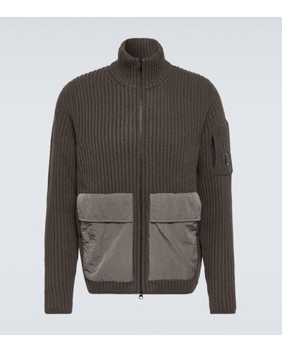 C.P. Company Wool Fleece Jumper - Grey