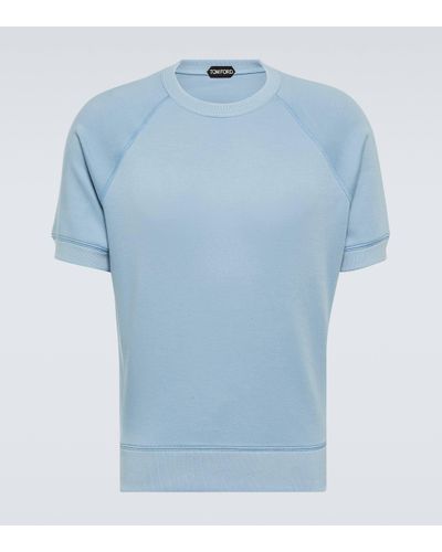 Tom Ford T-shirt en coton - Bleu