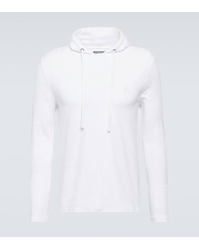 Vilebrequin Therapy Cotton-blend Jersey Hoodie - White