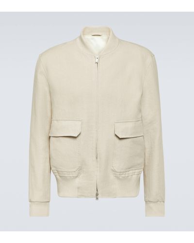 Lardini Linen Jacket - Natural