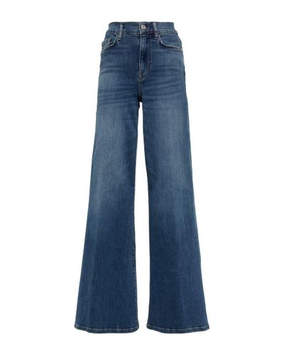 FRAME Le Palazzo High-rise Wide-leg Jeans - Blue
