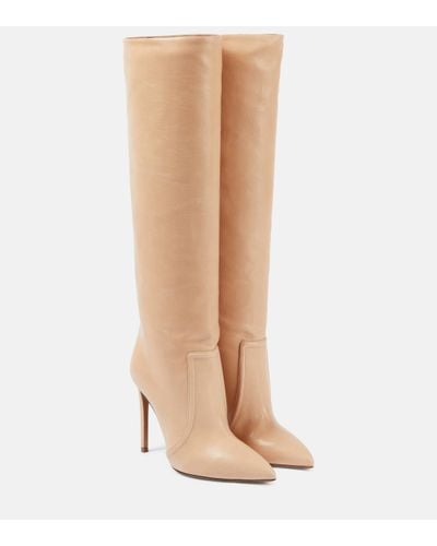 Paris Texas Leather Knee-high Boots - Natural