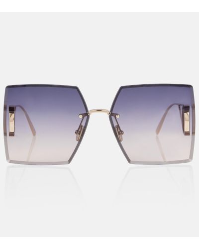 Dior Eckige Sonnenbrille 30Montaigne S7U - Blau