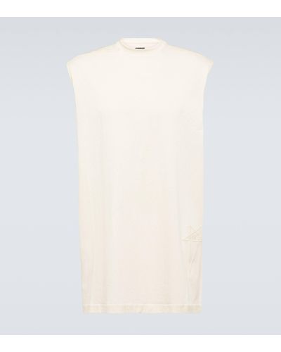 Rick Owens Tarp Cotton Jersey T-shirt - White