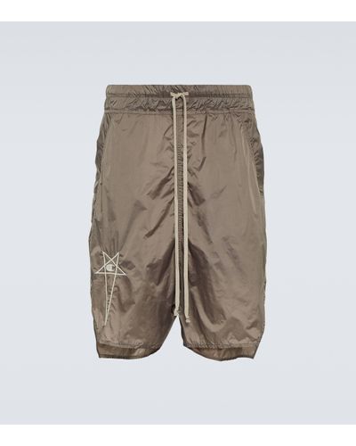 Rick Owens X Champion® Beveled Pods Mesh Shorts - Grey