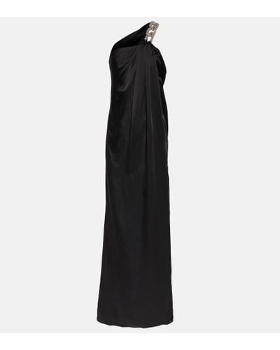 Stella McCartney Vestido de fiesta Falabella en saten adornado - Negro