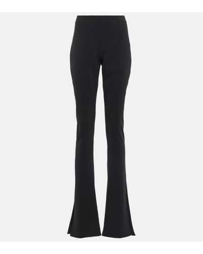 Monot High-rise Flared Trousers - Blue