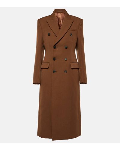 Wardrobe NYC Manteau en laine vierge - Marron