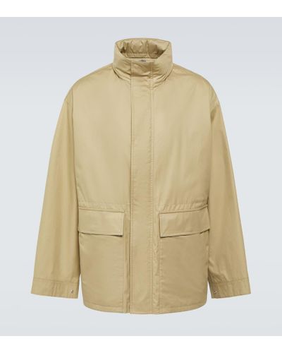 Burberry Ekd Embroidered Cotton Jacket - Natural