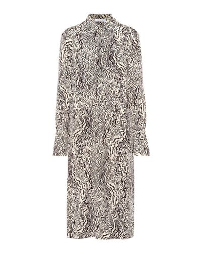 ChloÃ© Printed Silk Dress in Beige (Natural) - Lyst