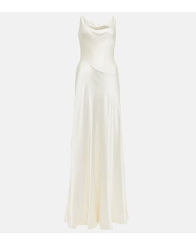 ROKSANDA Bridal Nadia Silk Satin Gown - White