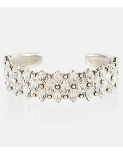 Isabel Marant Celenia Crystal-embellished Cuff Bracelet - Metallic