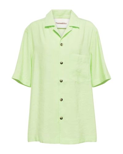 Nanushka Camisa Bodil oversized - Verde