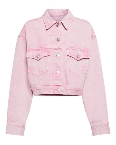 Isabel Marant Tadia Denim Jacket - Pink