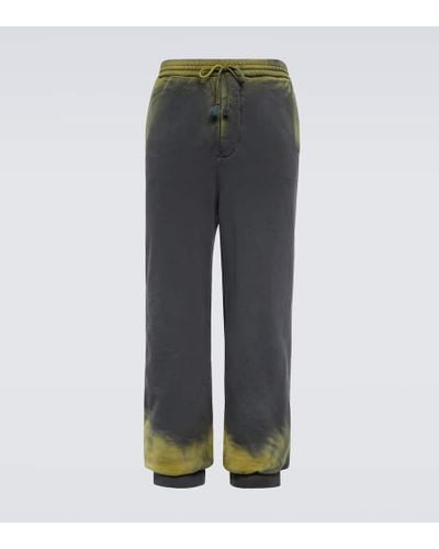 Loewe Anagram Cotton Jersey Sweatpants - Gray