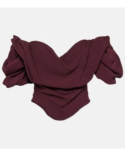 Vivienne Westwood Sunday Draped Bustier - Red