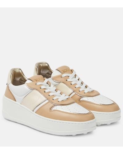 Tod's Cassetta Leather Low-top Trainers - White