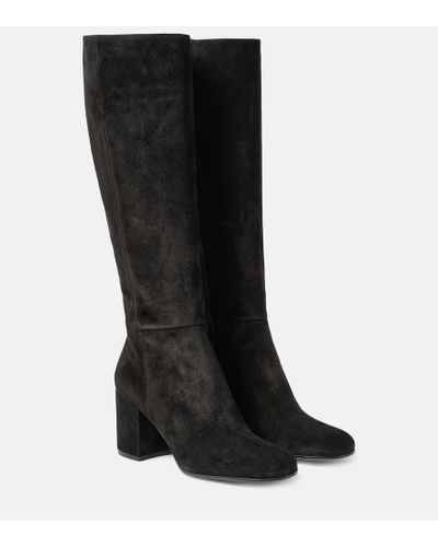 Gianvito Rossi Joelle Suede Knee-high Boots - Black