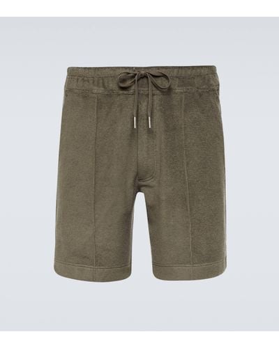 Tom Ford Cotton Terry Shorts - Green
