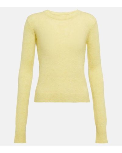 Isabel Marant Ania Alpaca-blend Sweater - Yellow