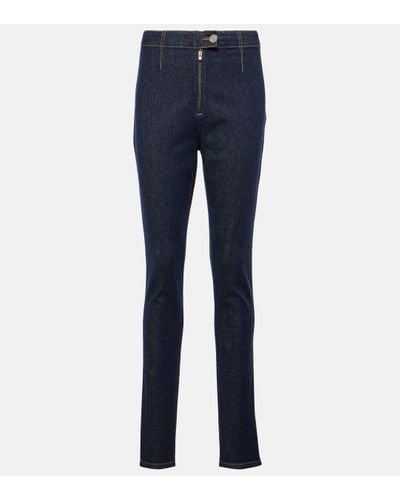 Alaïa High-rise Skinny Jeans - Blue