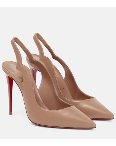 Christian Louboutin Nudes Hot Chick Leather Court Shoes - Multicolour
