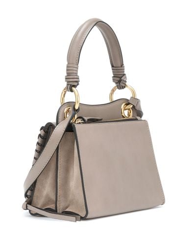See By Chloé Tilda Mini Leather Shoulder Bag in Grey (Gray) | Lyst