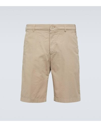 Loro Piana Cotton-blend Bermuda Shorts - Natural
